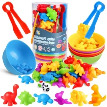 Skrtuan Counting Dinosaur Toys for Educational Play