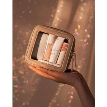 Elegant Popvibe Mini Makeup Bag for Travel and Essentials