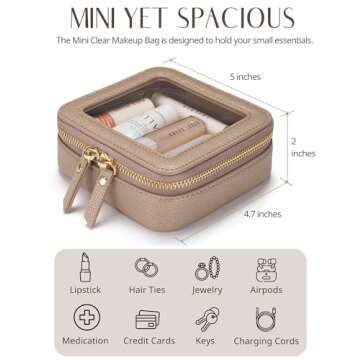 Elegant Popvibe Mini Makeup Bag for Travel and Essentials