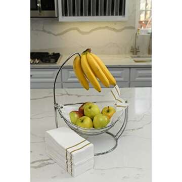 Fete Decorative Hand Towels - Elegant Gold Design for Events