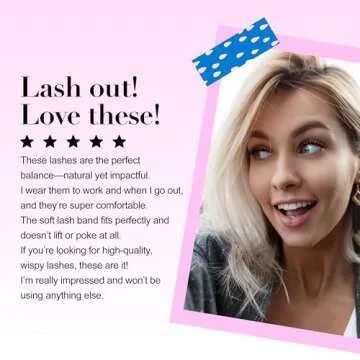 Bepholan Natural Look False Eyelashes - 3D Fluffy Lash Set