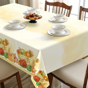 Thanksgiving Disposable Tablecloths - 2 Pack 54x108
