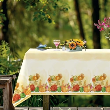 Thanksgiving Disposable Tablecloths - 2 Pack 54x108