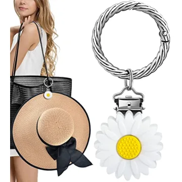 YATOISUR Hat Clip - Stylish Traveler's Hat Holder with Daisy Design