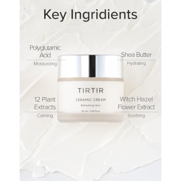 Hydrating TIRTIR Ceramic Cream for Glowing Skin Moisturizer