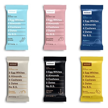 RXBAR Protein Bar Variety Pack - 12 Count of 6 Flavors