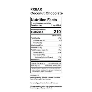 RXBAR Protein Bar Variety Pack - 12 Count of 6 Flavors