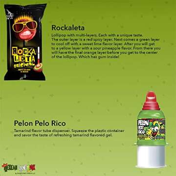 Mexican Candy Assortment Bag Mix (20 COUNT). Best Mexican Snacks Variety of Spicy, Sweet and Sour Mexican Candies. Dulces Mexicanos. Perfect Mexican Candy Bulk Gift Set by Pawesome Things LLC