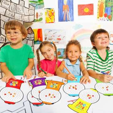 Lunmon 100 Days of School Gumball Crafts Color Matching Paper Gumball Machine 100th Day of School Craft Kit for Teacher Kids Celebration Party Classroom Activities Supplies(12 Pcs)