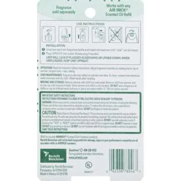 Air Wick Scented Oil Warmer with Essential Oils