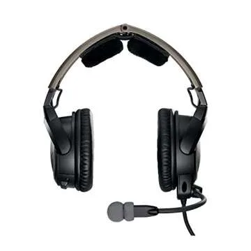 Bose A20 Aviation Headset with Standard Dual Plug Cable, Black, 324843-2020