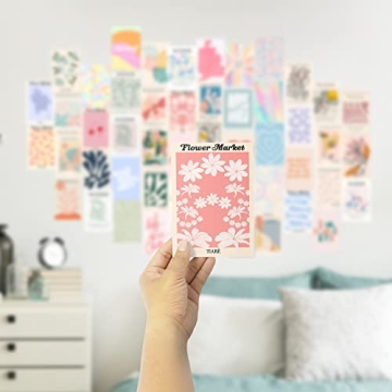 Danish Pastel Room Decor Aesthetic Wall Posters Kit