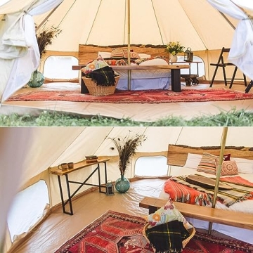 Dream House Waterproof Cotton Canvas Camping Bell Tent