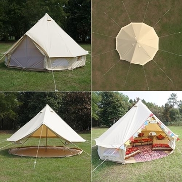 Dream House Waterproof Cotton Canvas Camping Bell Tent