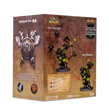 McFarlane Toys WoW Orc Warrior Shaman 1:12 Scale Rare Figure