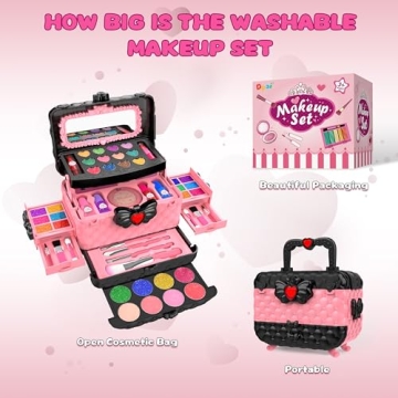 54 Pcs Kids Makeup Set - Non-Toxic & Washable Gifts