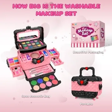 54 Pcs Kids Makeup Set - Non-Toxic & Washable Gifts