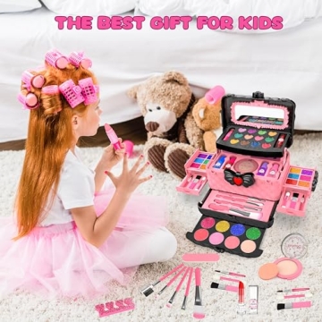 54 Pcs Kids Makeup Set - Non-Toxic & Washable Gifts
