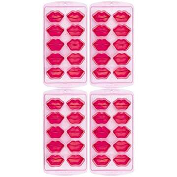 Fairly Odd Novelties Ice Cube Tray - Pink Lips, Fun for Parties and Gifts