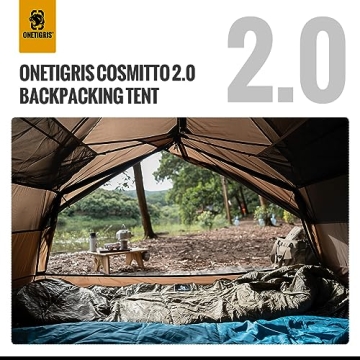 OneTigris COSMITTO Waterproof Backpacking Tent for 2