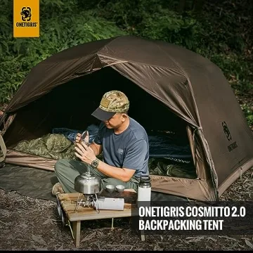 OneTigris COSMITTO Waterproof Backpacking Tent for 2