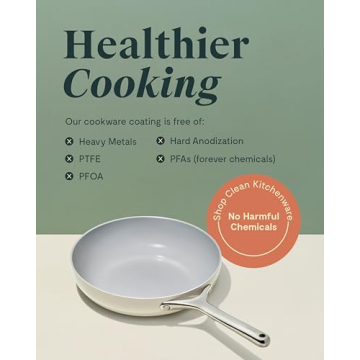 Caraway 8" Nonstick Ceramic Fry Pan - Versatile & Non Toxic