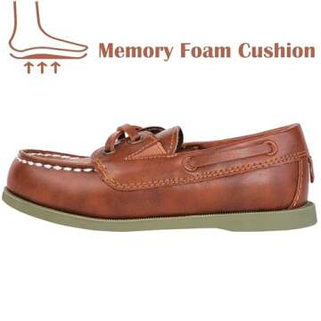 HOMEHOT Boys Dress Shoes Casual School Shoes Slip on Boys Loafers (Toddler/Little Kid/Big Kid) Color Brown Size 12