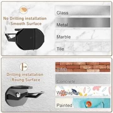 22 Pack Adhesive Hat Hooks for Wall, Super Strong Hat Rack for Baseball Caps, Hat Organizer Display for Home Decor, Hat Hangers Holder for Wall, Door, Closet, No Drilling - USA Patented (Black)