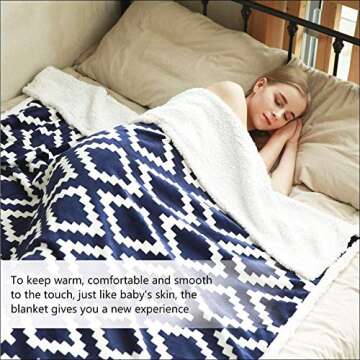 YUUHUM Ultra Soft Sherpa Blanket for Ultimate Comfort
