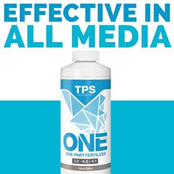 TPS-One Liquid One Part Plant Nutrient from Veg to Bloom, for Lush Growth and Dense Flowers by TPS Nutrients, 1 Quart (32 oz)