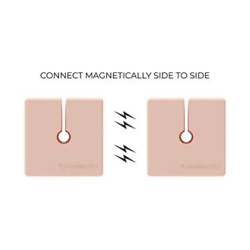 Function101 Cable Blocks 4 Pack | Pink | Magnetic Weighted Silicone Cord Organizer for Desk, Home, O...
