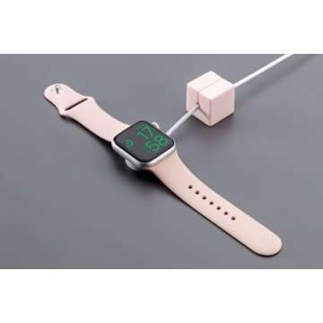 Function101 Cable Blocks 4 Pack | Pink | Magnetic Weighted Silicone Cord Organizer for Desk, Home, Office, Nightstand | Flexible and Tangle-Free Cable Management