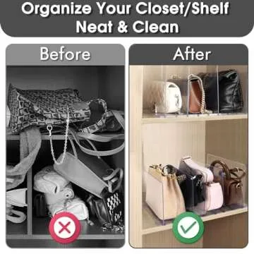Adjustable Purse Organizer for Closet Storage Solutions