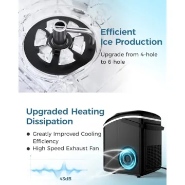 Portable Nugget Ice Maker - Self Cleaning & Low Noise