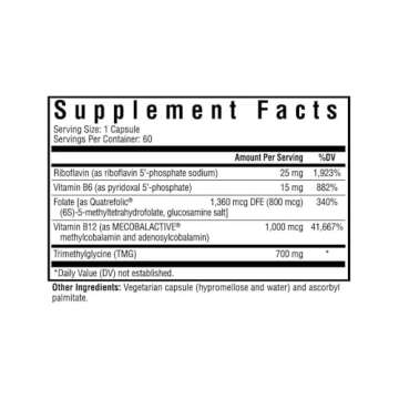 Seeking Health Homocysteine Nutrients - MTHFR Gene Support with B Vitamins