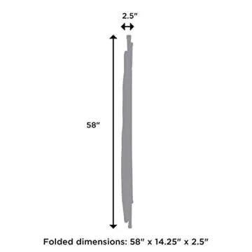 Homz Folding Ironing Board with Adjustable Height