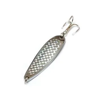 10pcs 3oz 6inch Fishing Spoon with Treble Hook Fish Jig Bait Lures Silver Tape - Fish WOW!