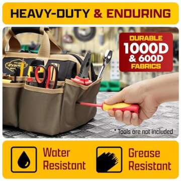 Ryker Bag Tool Organizer 14-Inch Heavy Duty Pockets