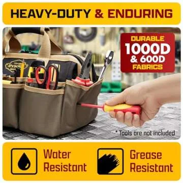 Ryker Bag Tool Organizer 14-Inch Heavy Duty Pockets