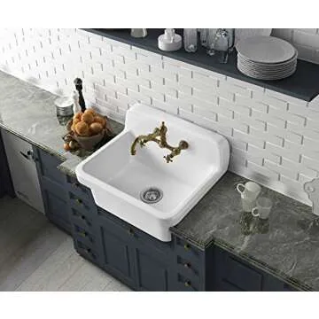 ELLAI 24" Wall Mount Utility Sink for Laundry & Garage