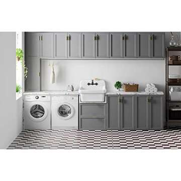 ELLAI 24" Wall Mount Utility Sink for Laundry & Garage