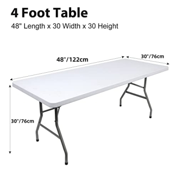 Stylish BDDC Spandex Table Covers for 4-Foot Tables