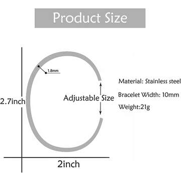 Memorial Bracelet for Loss - Stainless Steel Cuff