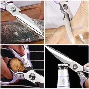 AWinjoy Heavy Duty Kitchen Scissors Perfect for All Cooking Needs