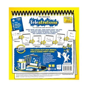 Telestrations Original 8-Player Family Game for Laughter