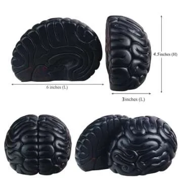 Mildahjoy Brain Bookends for Creative Decor and Organization