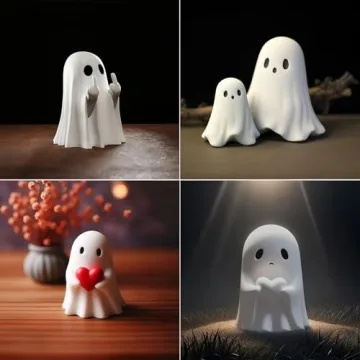 ZUZIF Halloween Ghost Figurine for Spooky Decor