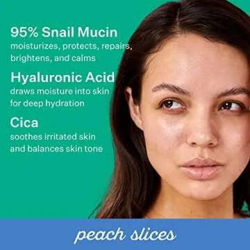 Peach Slices Snail Rescue Toner with 95% Mucin for Hydration