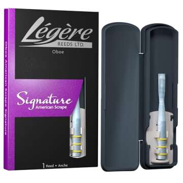 Légère Reeds - American Scrape Oboe Reed, Medium Strength (DROAGMM) - Premium Synthetic Woodwind R...
