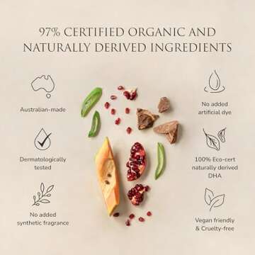 Loving Tan Purest Tanning Lotion Dark - Vegan, Organic, Quick-Dry